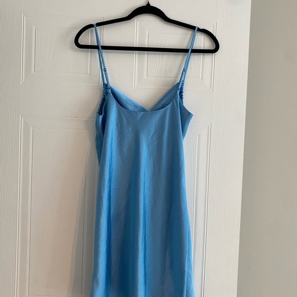 Wilfred Blue Satin Dress (size M) - Picture 3 of 8